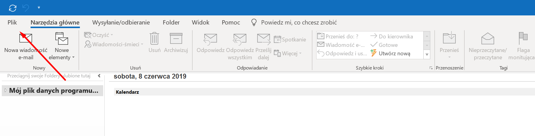Konfiguracja poczty w programie pocztowym Outlook
