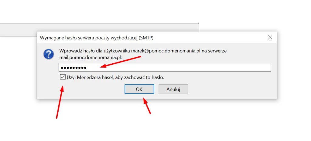Zmiana hasła do konta e-mail Thunderbird
