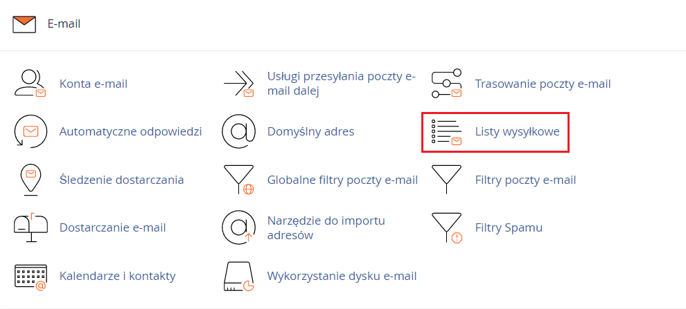 Usuwanie listy mailingowej (wysyłkowej) w panelu