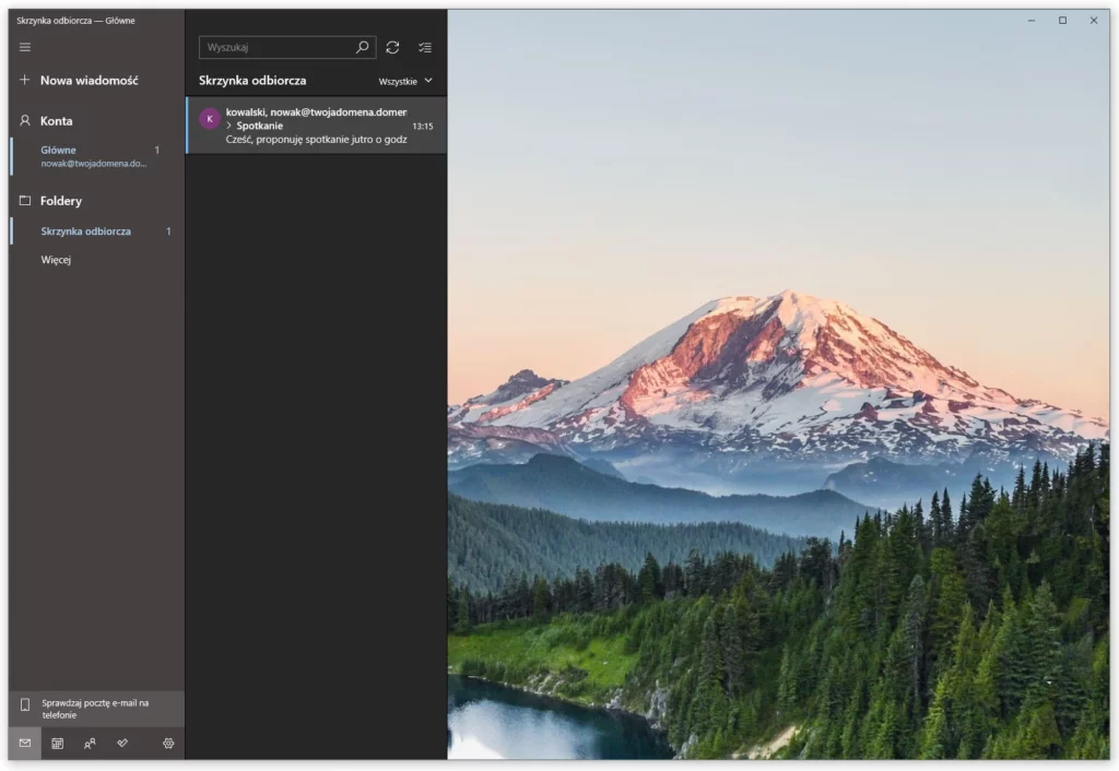 Twoja poczta e-mail w programie: Poczta dla Windows 10 została skonfigurowana!