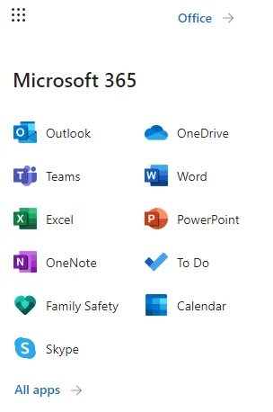 Z jakich aplikaji można korzystać w Microsoft Office Online?